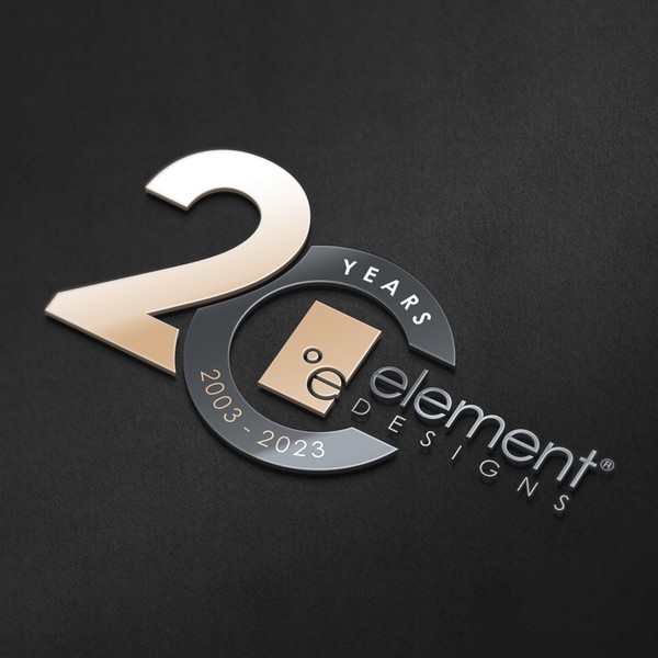 Custom High-end Modern Furniture Manufacturer's 20th Anniversary Logo