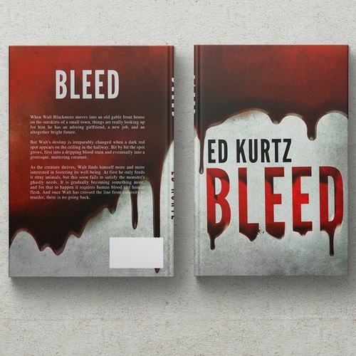 Simple, Crisp, Bloody - Horror Book Cover Design by Biserka Design