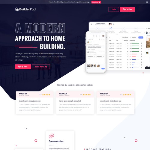 Landing page design contest entry by Webwooter™