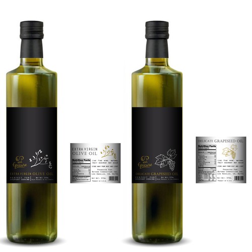 Epicure Olive Oil label Design Design by Dragan Jovic