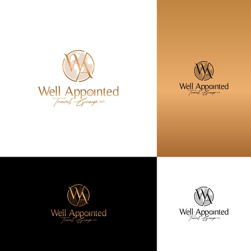 Elegant and Luxurious Brand for a Travel Group Design by Herii1