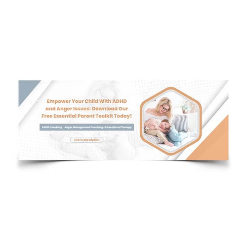 Design a FB cover for Empower Your Child With ADHD and Anger Issues:  Download Our Essential Parent Design by AEI™