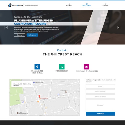 Proposta di design per un contest della categoria Design di sito web realizzata da Design Monsters