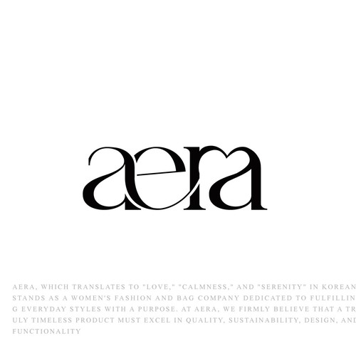 Aera: Fashion/ Purse Company Brand Logo Design by MST ❥❣ ❥❣