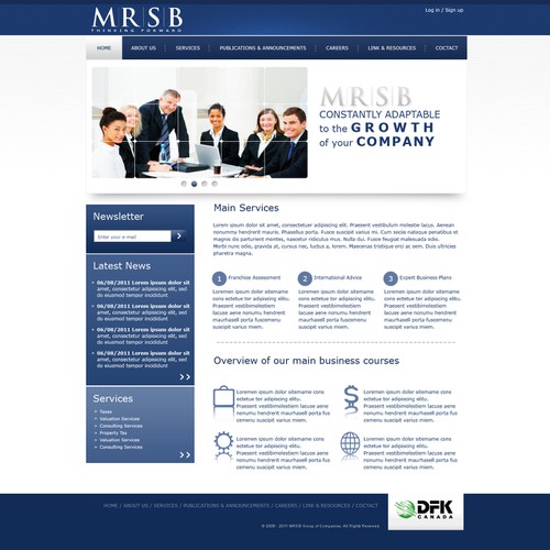 Create the next website design for MRSB  Design by nota damianidi
