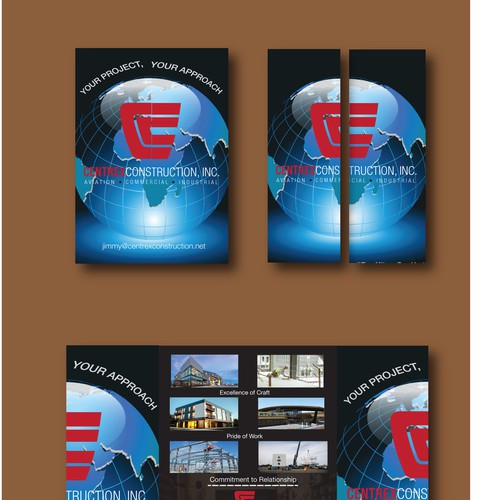 Create a highend brochure for an AviationConstruction Company