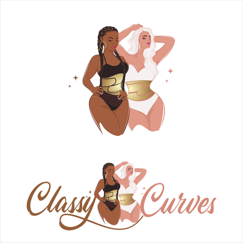 Design a classy gym wear logo for all women, with the expectation of appealing to curvy women mainly Design von JDL's