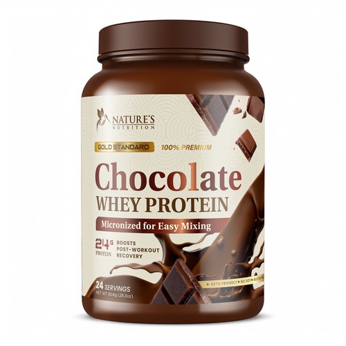 Davi Giolo ★さんのTasty Whey Protein Chocolate Design Needed for Nature's Nutritionデザイン