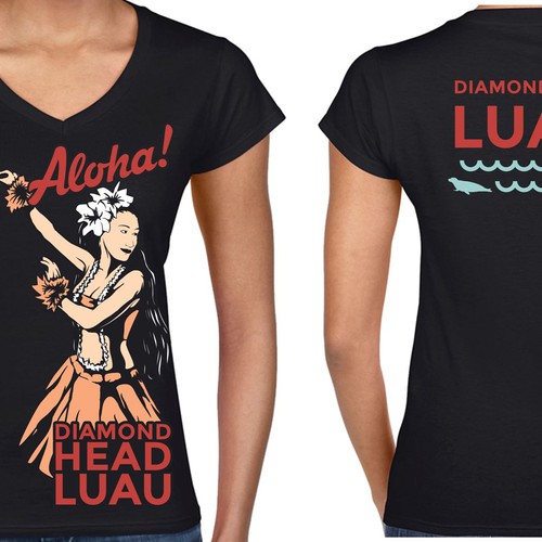 Create A Shirt Souvenir For The Hottest Luau In Hawaii Design by Nix86