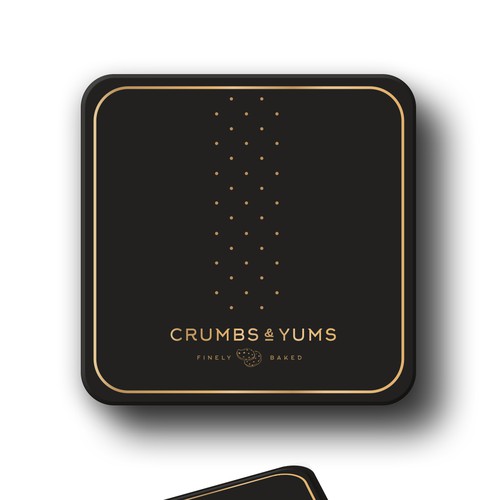 crums and yums cookie tin Design by intanamir