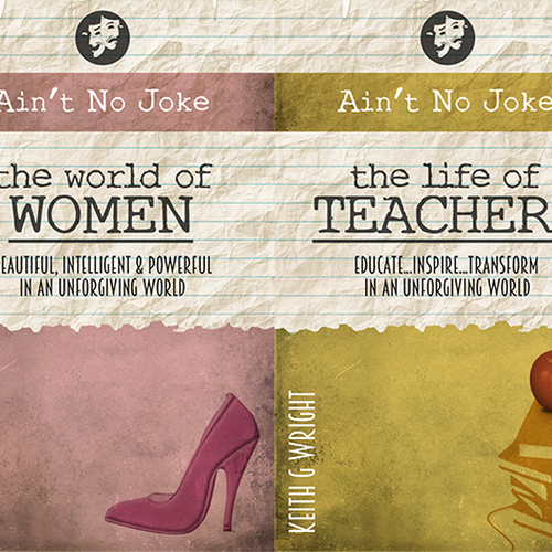 "Ain't No Joke" Book Series Cover Design Diseño de 88dsgnr