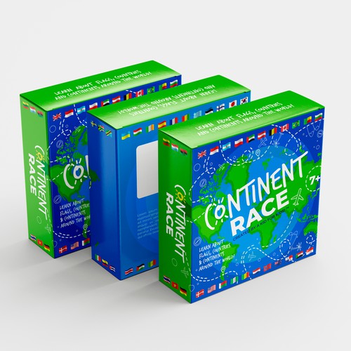 Continent Race - Kids Game -  Learn about the World! Diseño de Kate Design ❤️