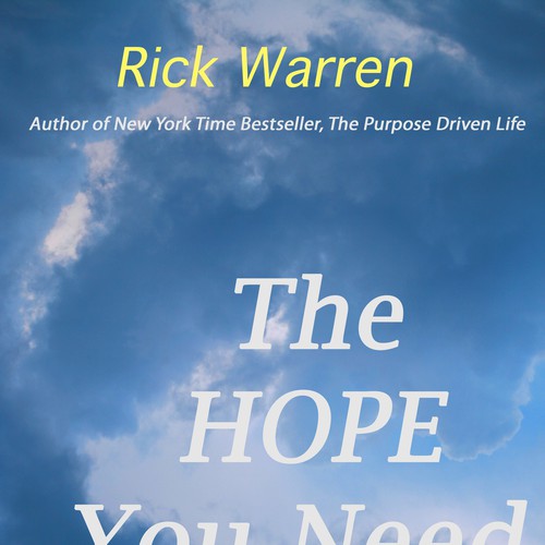 Design Rick Warren's New Book Cover Design by nadinerippelmeyer