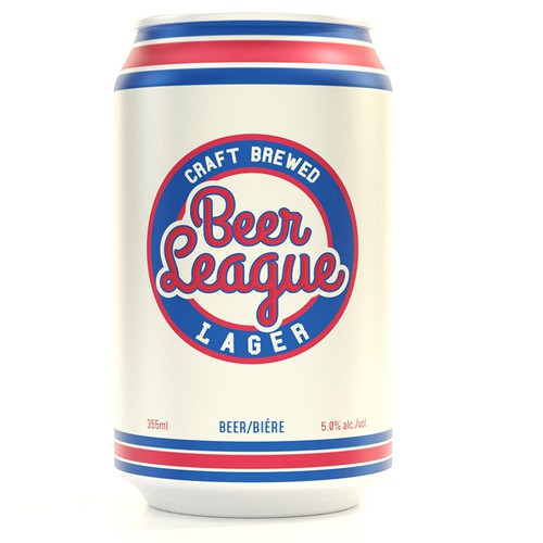 Re-design sports themed craft lager to appeal to today's beer consumers Design by point0works