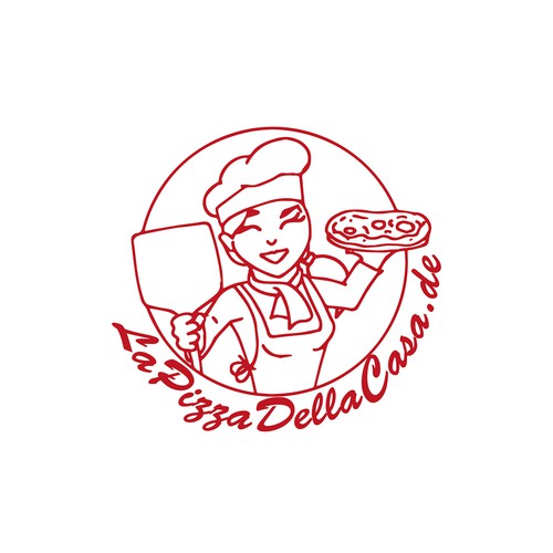 die attraktive Pizzabäckerin Design by c-artworker