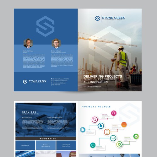 Brochure for Construction Company Design by 99kreative