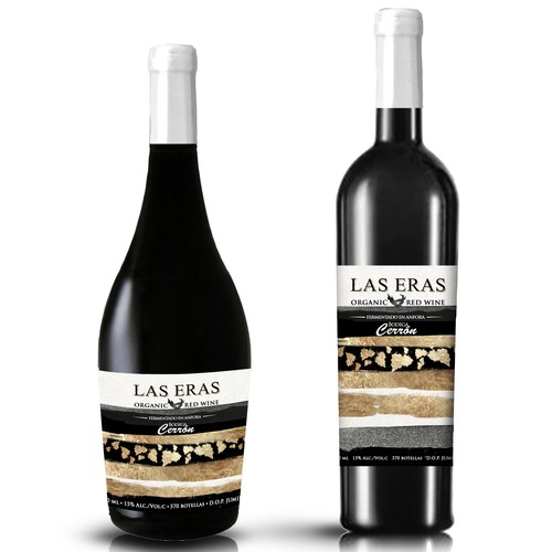 ORGANIC EXCLUSIVE WINE LABEL DESIGN - BODEGA CERRON Design by LanaD.