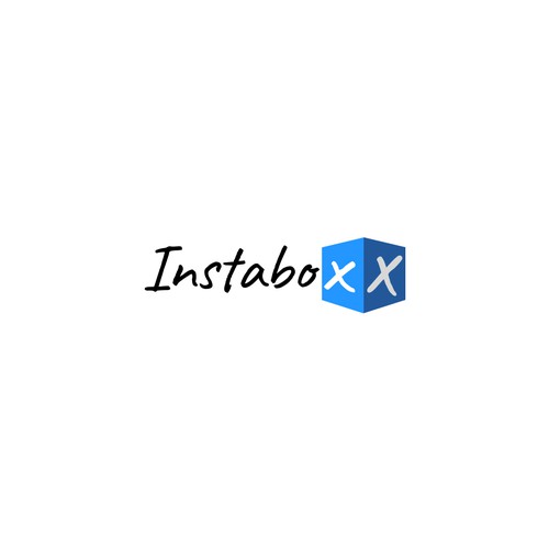 Instaboxx logo Design by Design Nation Inc