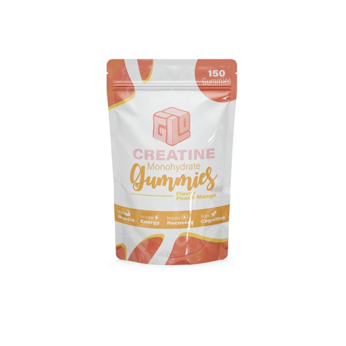 Bag Design for Creatine Monohydrate Gummy brand Design by Saddam Hosen