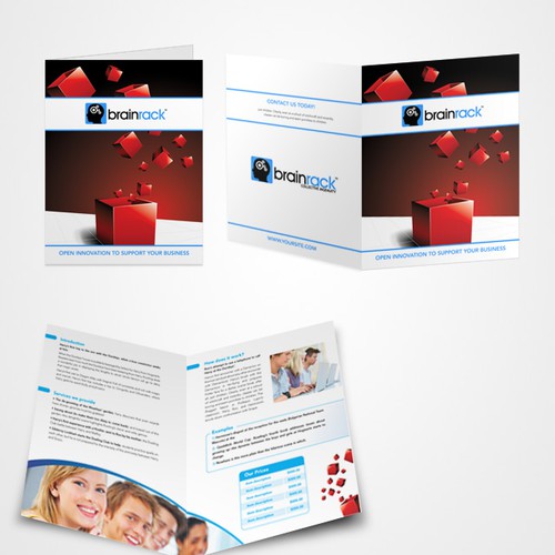 Brochure design for Startup Business: An online Think-Tank Design by gd-fee