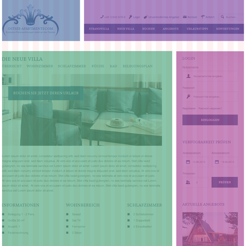 Web page design contest entry by projekt38