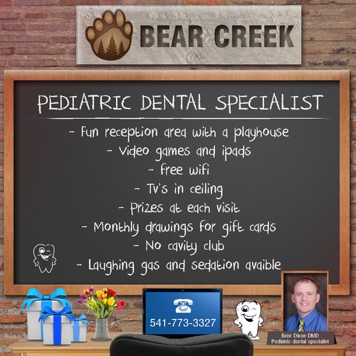 We need a new look to advertise our pediatric dental office Design by Aisty