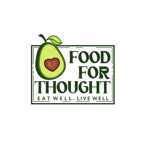 Fresh, Playful Island-Inspired Logo for Food For Thought – Organic Café & Market in the Florida Keys Design by nindadian