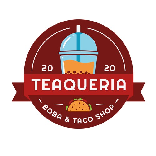 Designs | Boba & Taco (Taqueria) Shop Logo | Logo design contest