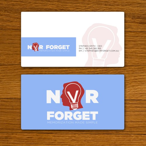 Create the next logo for Nvr Forget Design by BrendanNathan