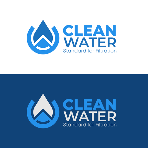 Simple Clean Logo for Water Filtration Company Design by putriyono