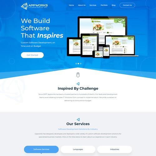 Software Development Company / Agency - Re-design Design by ♾️e2infinity♾️