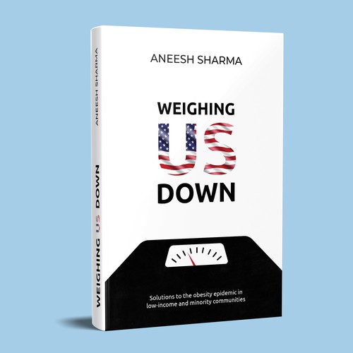 Book Cover: Non-fiction book on the obesity epidemic. Front, back, and spine - paperback & ebook. Diseño de nurhismah