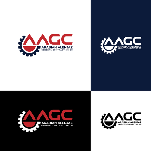 “Modern Industrial Logo for AAGC – Construction & Contracting Company” Design by CaptainZZ