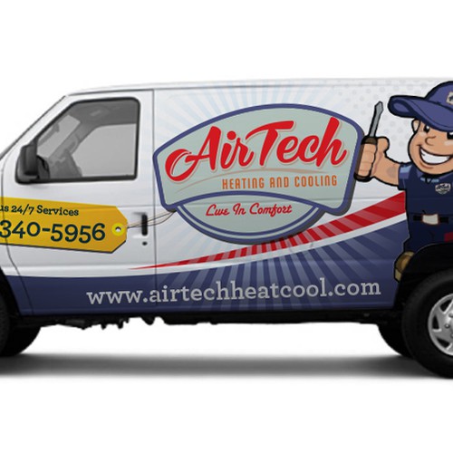 Create the next signage for Airtech heating and cooling Design by Priyo