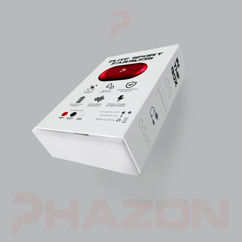 Wireless earbuds packaging box sleeve design Design por flaco.ink