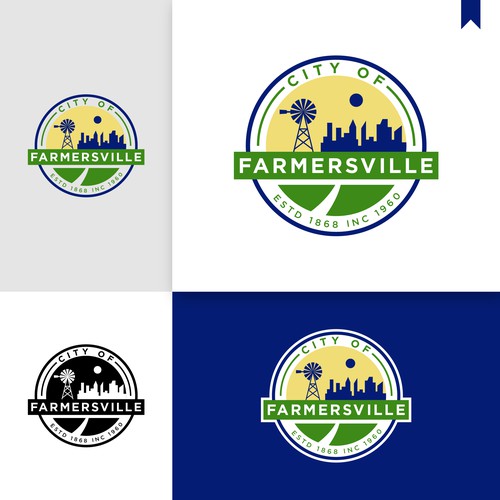 Design City of Farmersville Logo di AjiCahyaF