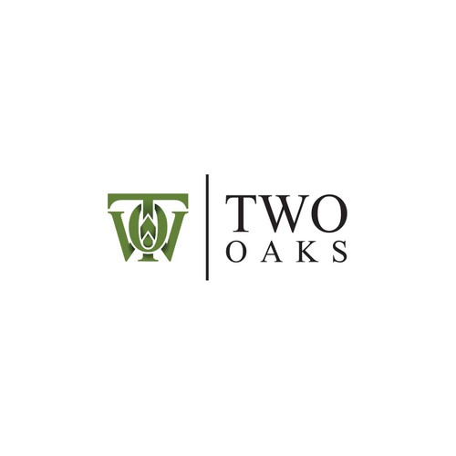 Construction, 3 business owners, use the work TWO oaks in our logo , very bold and intense  graphic Design by Color Dot