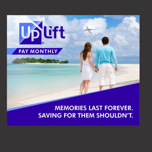 Design a catchy ad for JetBlue + UpLift Pay Monthly Banner ad contest