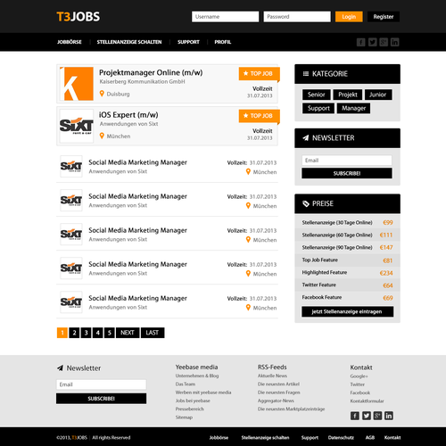 Web page design contest entry by DesignAtItsFinest