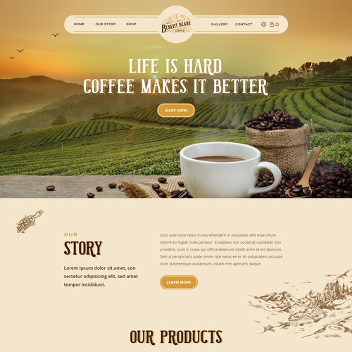 Landing page design contest entry by AxayS