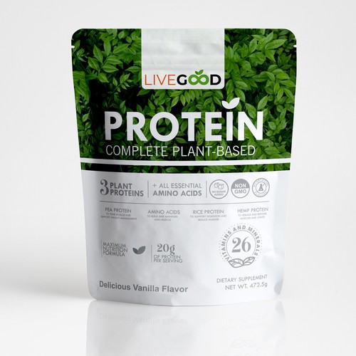 ***GUARANTEED PRIZE*** - LABEL DESIGN for Protein Powder -*****NEW***** Design by Gergana ®