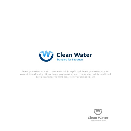 Simple Clean Logo for Water Filtration Company Design by Sidd-81
