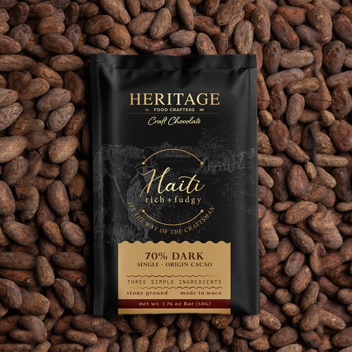 High-End Craft Chocolate Packaging that Creates a Sense of Heritage and Community Diseño de Shereef_CM