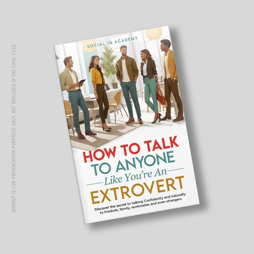 Design a catchy "How To Talk To Anyone" book cover Design by Point Blank
