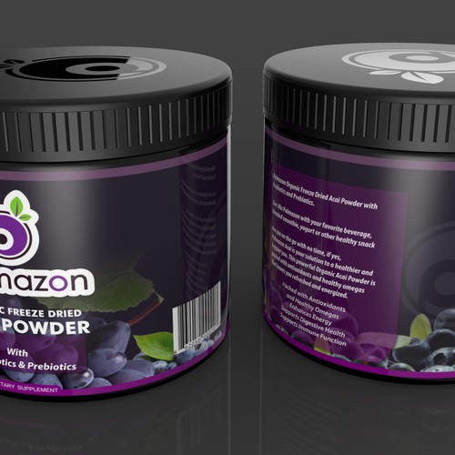 Creating a Product Label for Palmazon your Organic Acai Powder