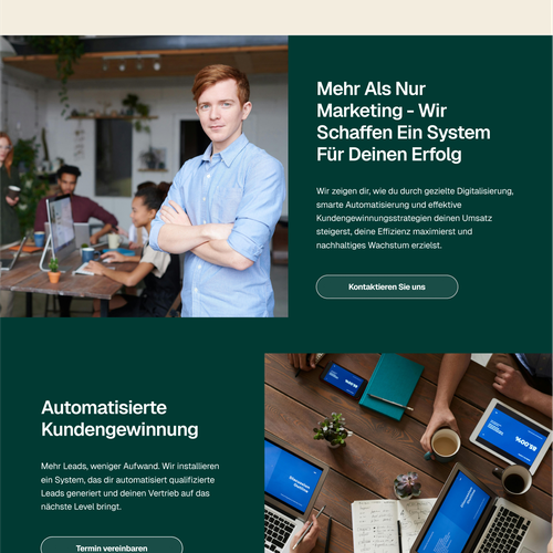 Diseño de Landing Page propuesta en el concurso por +Positive Ca$h