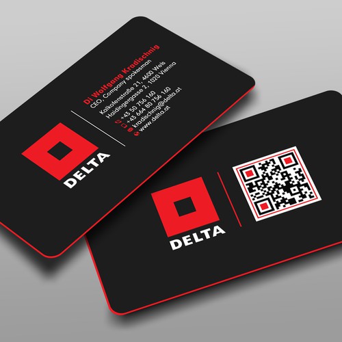 DELTA Business Card Relaunch Design réalisé par prosenjit_P