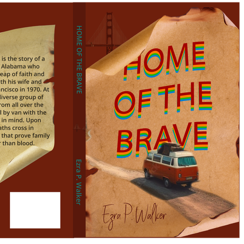 70s themed queer book cover Design by DunyaDesign