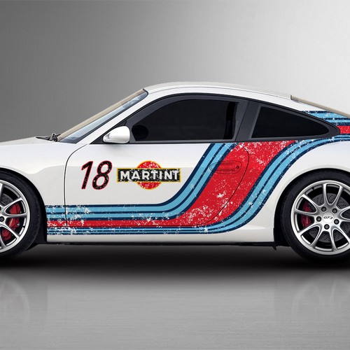 Porsche GT3 Martini Racing | カーラッピングコンペ