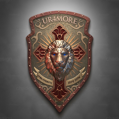 UR4MORE is looking for an illustration of a custom shield Design by Fredrick Richard